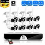 Sistema Vigilância WIFI * 8 Câmaras 2160P Exterior * KIT NOVO * 3MP