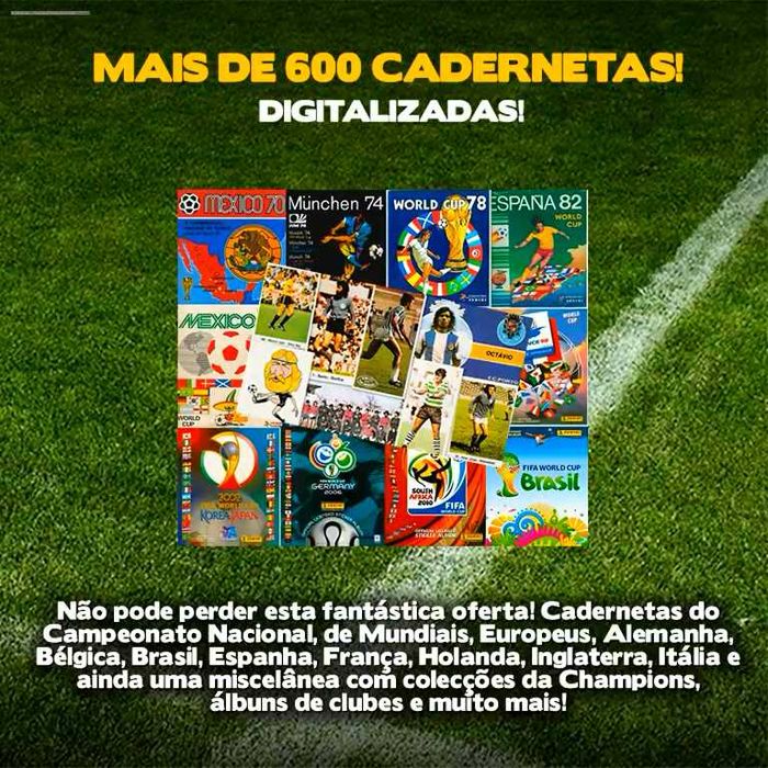 Mais de 600 cadernetas de futebol digitalizadas!