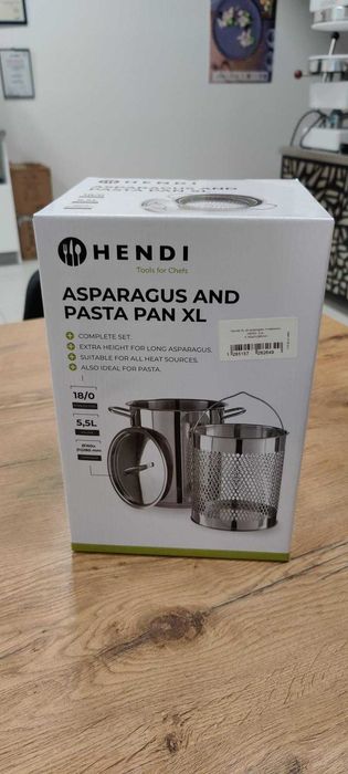 WYPRZEDAŻ EKSPOZYCJI - Garnek do szparagów XL - Hendi 833100 - nowy