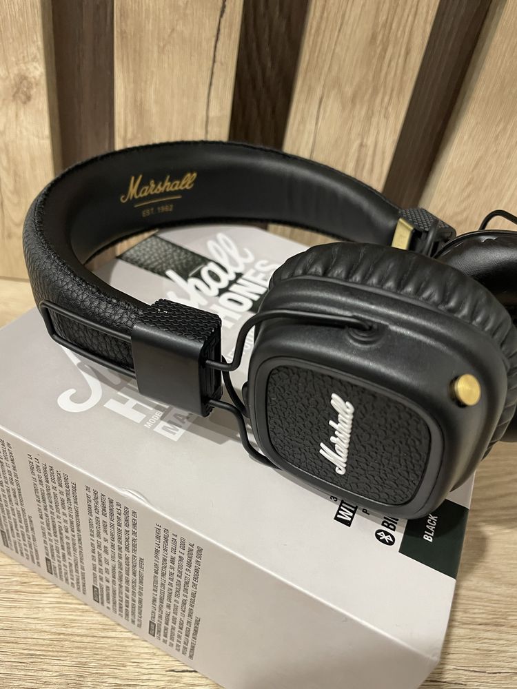 Новые наушники Marshall Major 2 Bluetooth Black беспроводные