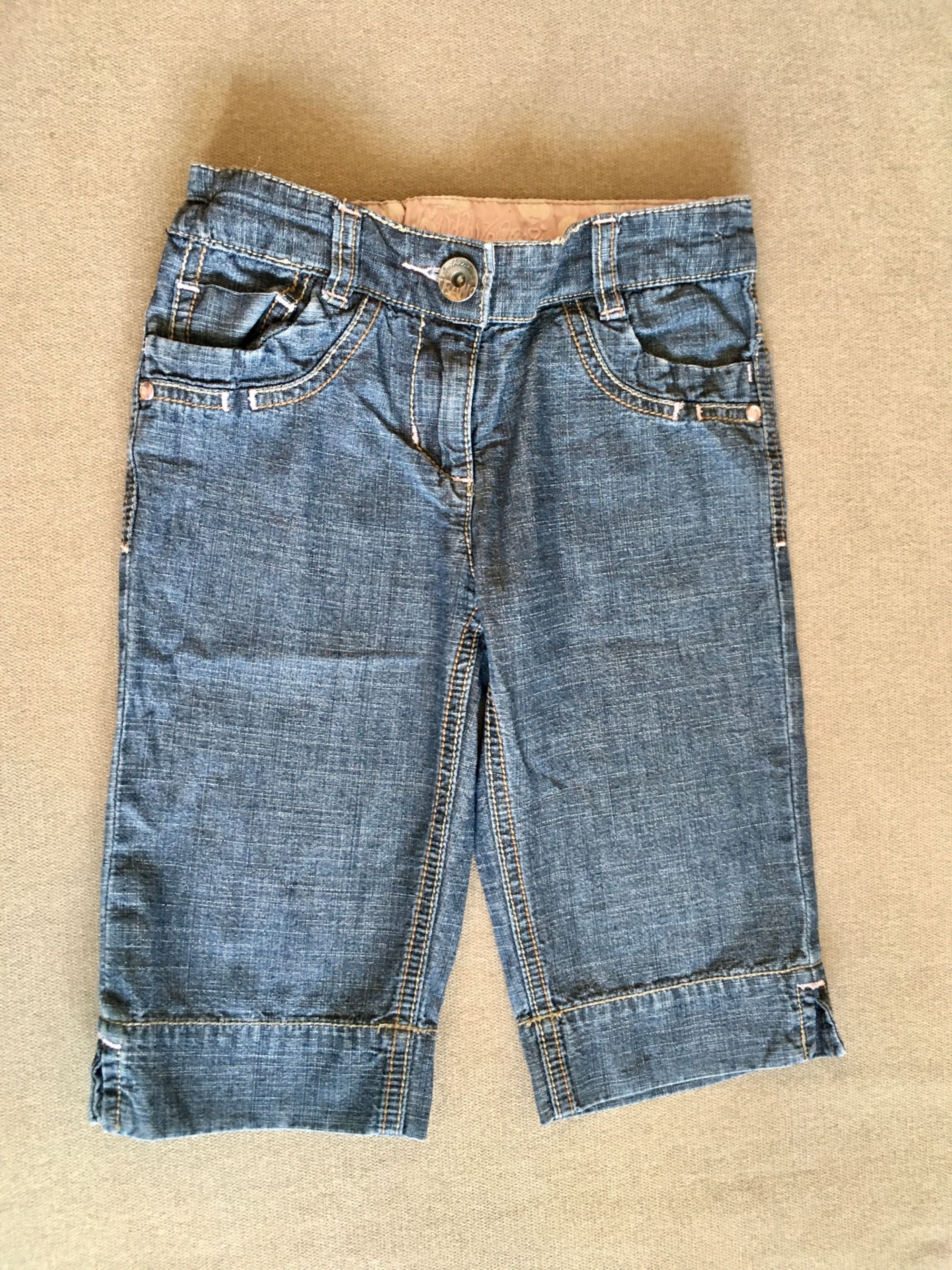 Spodenki jeans Next dla dziewczynki. Rozm. 110