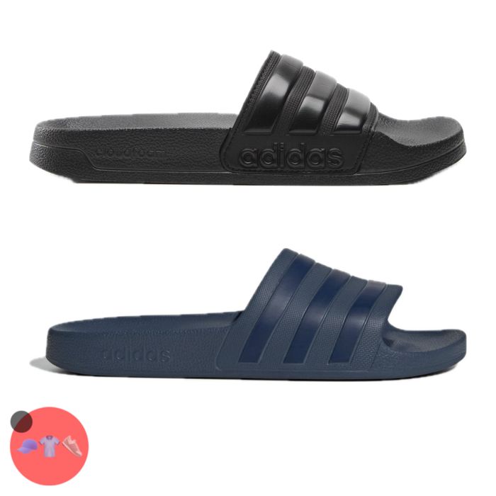 ОРИГІНАЛ шльопанці Adidas Adilette чоловічі чорні сині 43 44.5 46