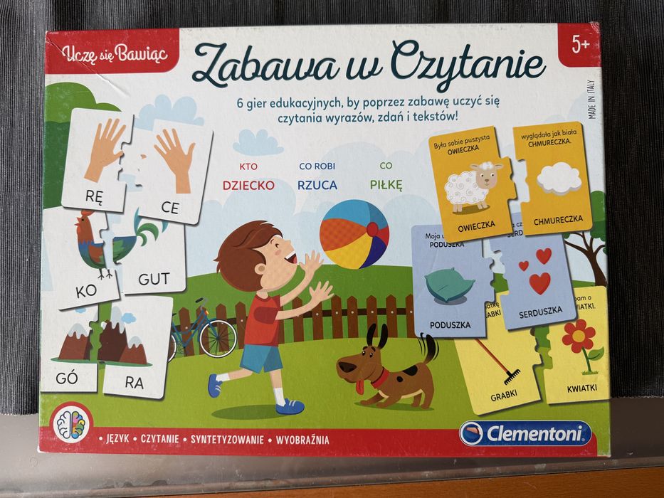 Gra edukacyjna dla dzieci Nauka Czytania Zabawa w czytanie Clementoni
