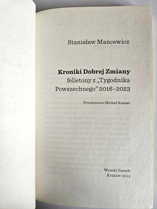 Kroniki DOBREJ ZMIANY - Stanisław Mancewicz