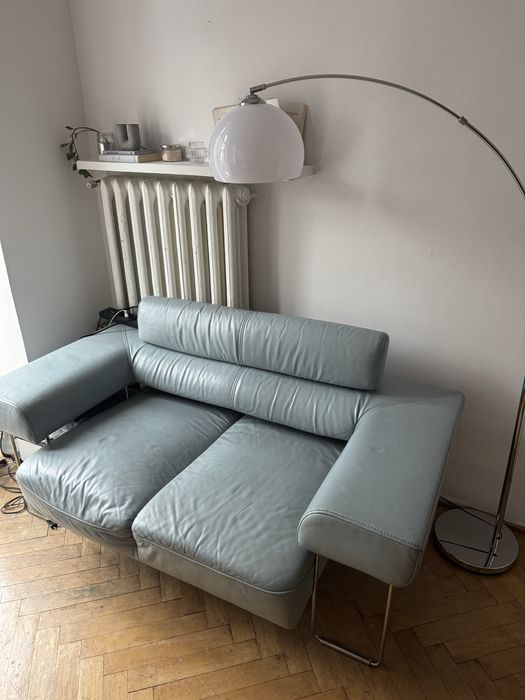 sofa skórzana chrom