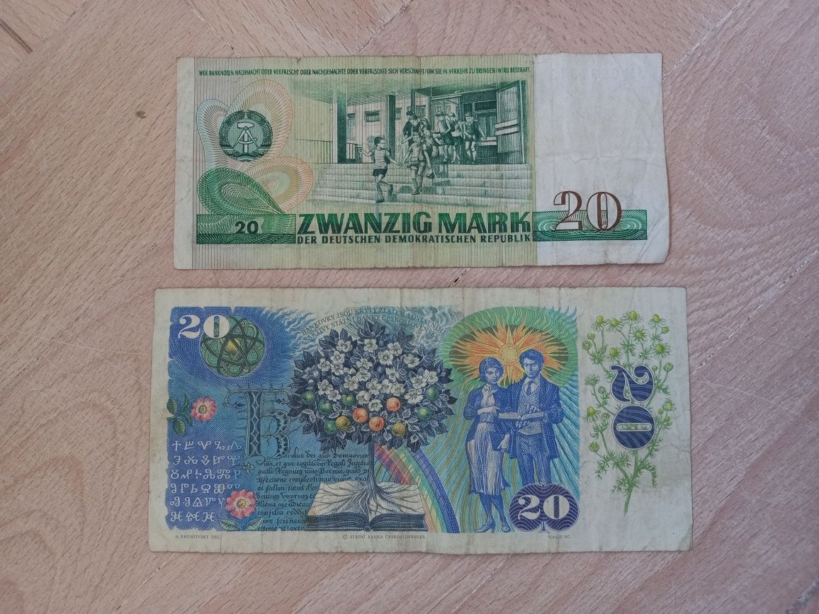 Banknoty NRD Czechosliwacja