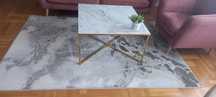 Dywan glamour duży srebrny złoty szary salonu 160 x 230