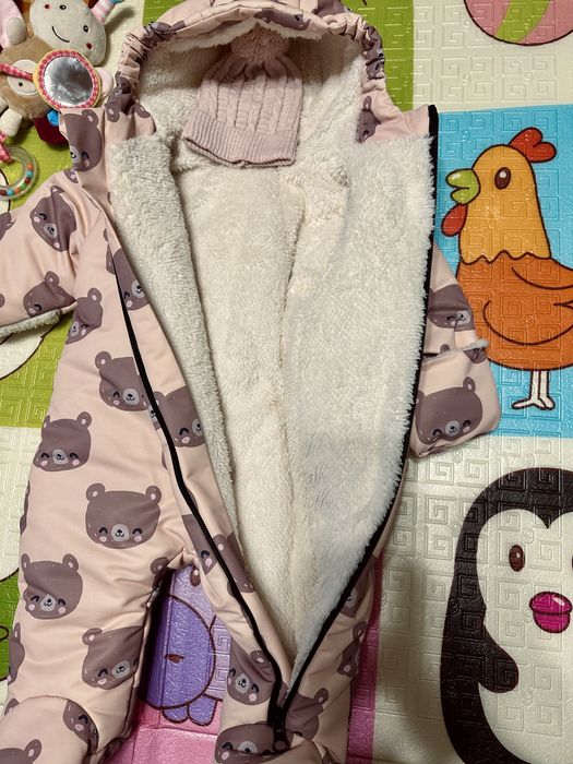 Зимовий дитячий теплий комбінезон