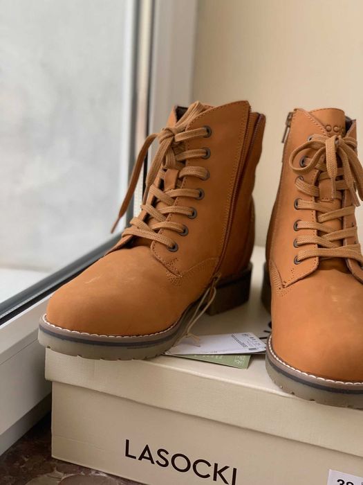 trapery trzewiki damskie lasocki suwak ocieplane 38 Nowe