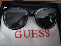 Okulary przeciwsłoneczne Guess czarne okrągłe