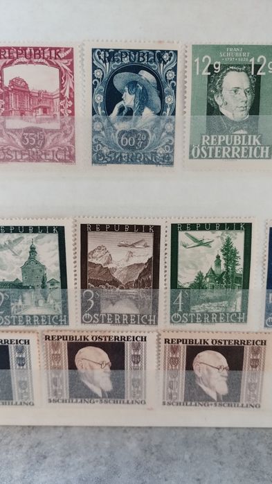 Zestaw starych znaczków pocztowych Austria lata 40