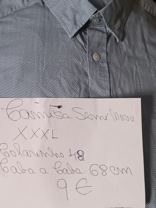 Camisas de homem xxxl novas