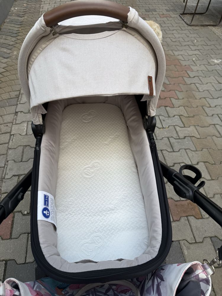 Wózek 2w1 gondola spacerówka Kinderkraft kwiaty
