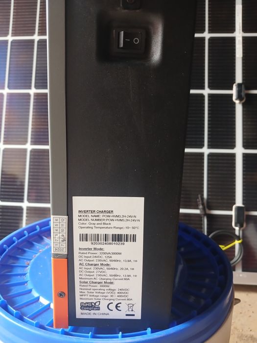 Гібридний інвертор POWMR Solar 3200W POW-HVM3.2H-24V