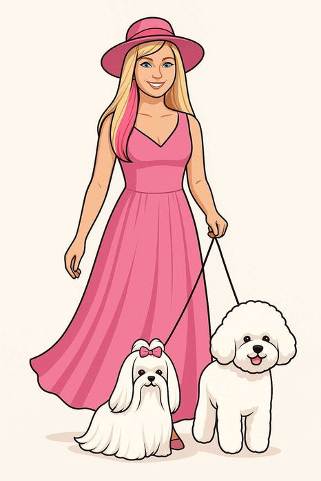 maltańczyk samiec z rodowodem FCI  - dorosły- koreańskie linie