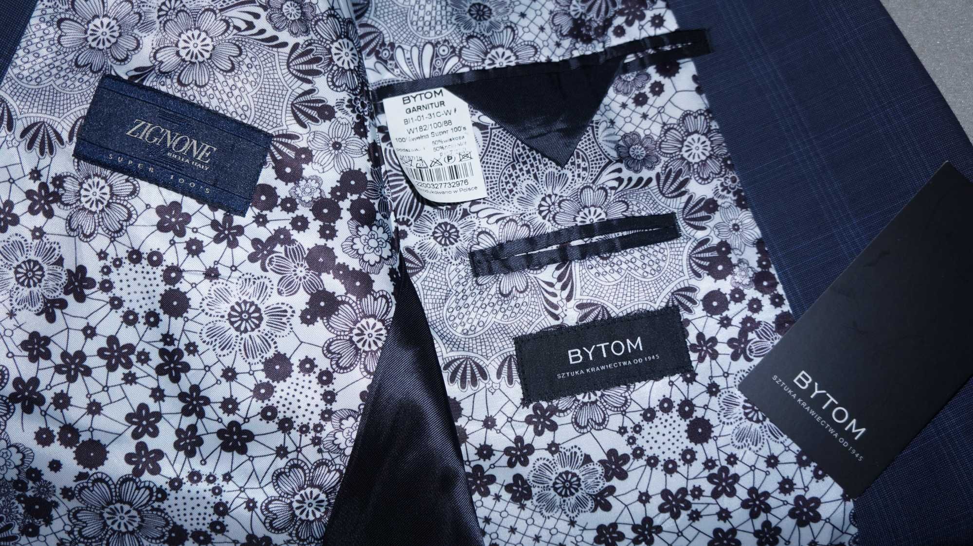 Garnitur Nowy Bytom 100's 182/100/88 Granat Krata
