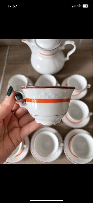 Zestaw do herbaty vintage porcelana