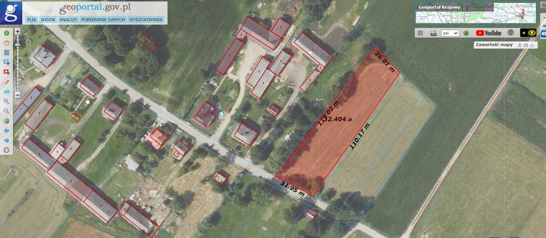 Działka z warunkami zabudowy 3335m²
