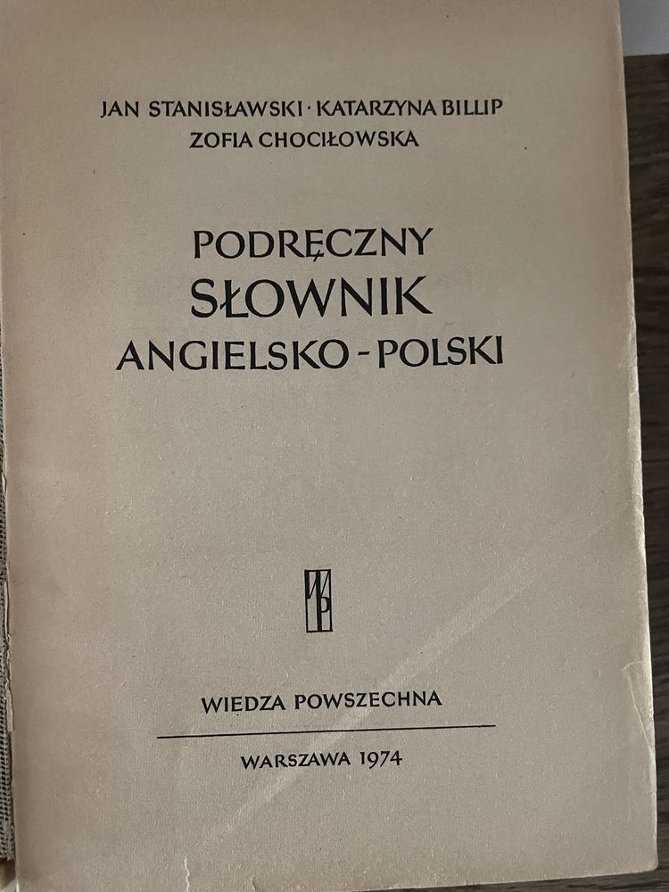 Słownik PWN angielsko-polski i polsko angielski
