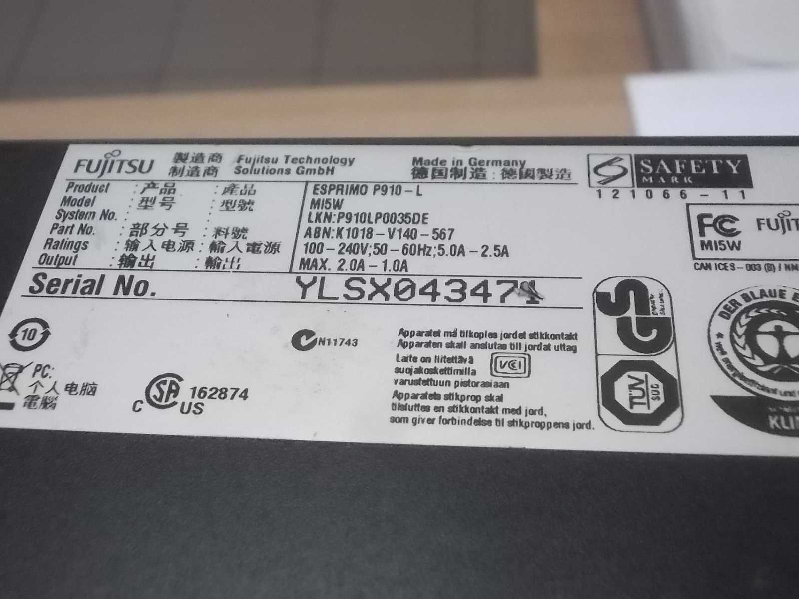 Fujitsu Esprimo P910L Core i3-3220 8GB DDR3