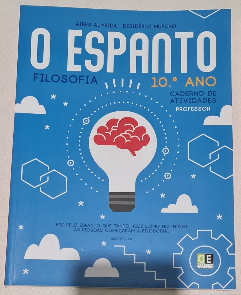 Manual de Filosofia "O Espanto". 10 ano. Novo.