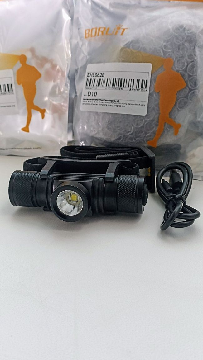 Фонарь налобный Boruit D10 D20 D25 H02B type-c Новый! Оригинал! Ліхтар