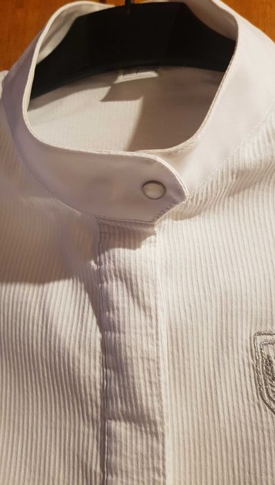 Camiseiro branco para senhora de equitação - Made in Monaco.