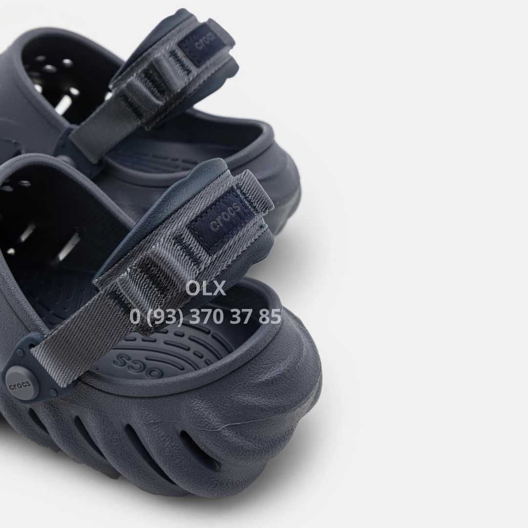 Крокс Чоловічі Ехо Crocs Echo Black Чорні Storm Green Зелені Коричневі