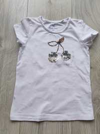 Biały T-shirt dla dziewczynki
