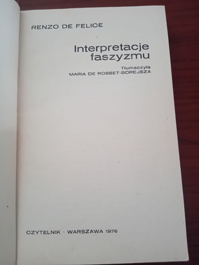 Renzo de Felice Interpretacje faszyzmu