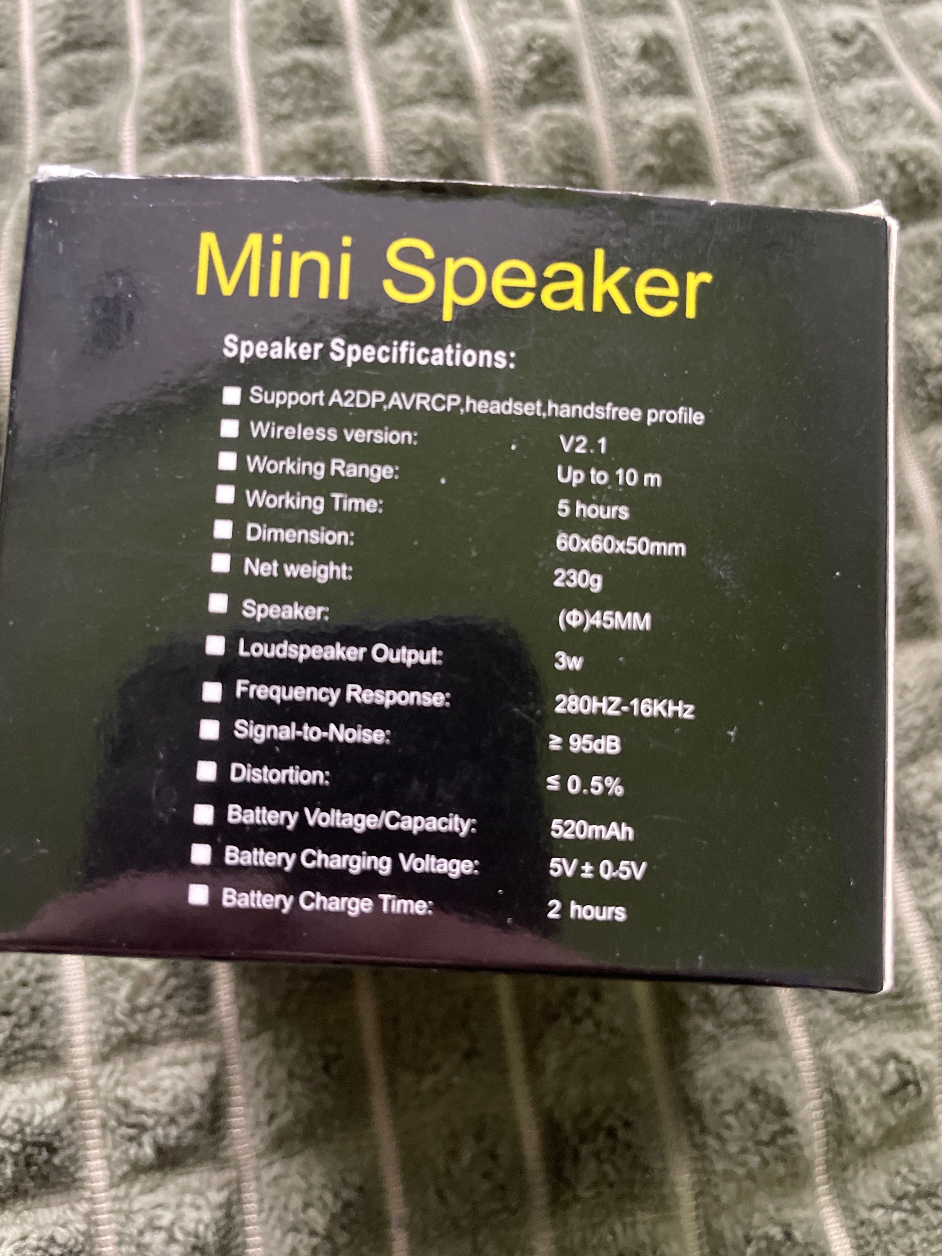 Mini Speaker,Колонка