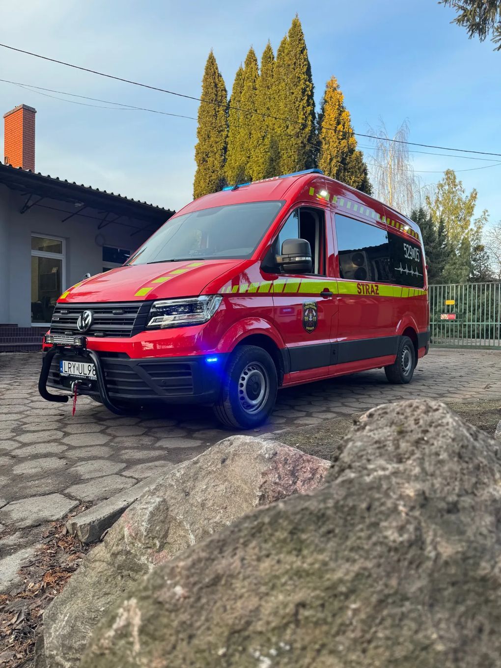 Volkswagen Crafter Strażacki Pożarniczy Straż # Strażak SAM - Ciechanów