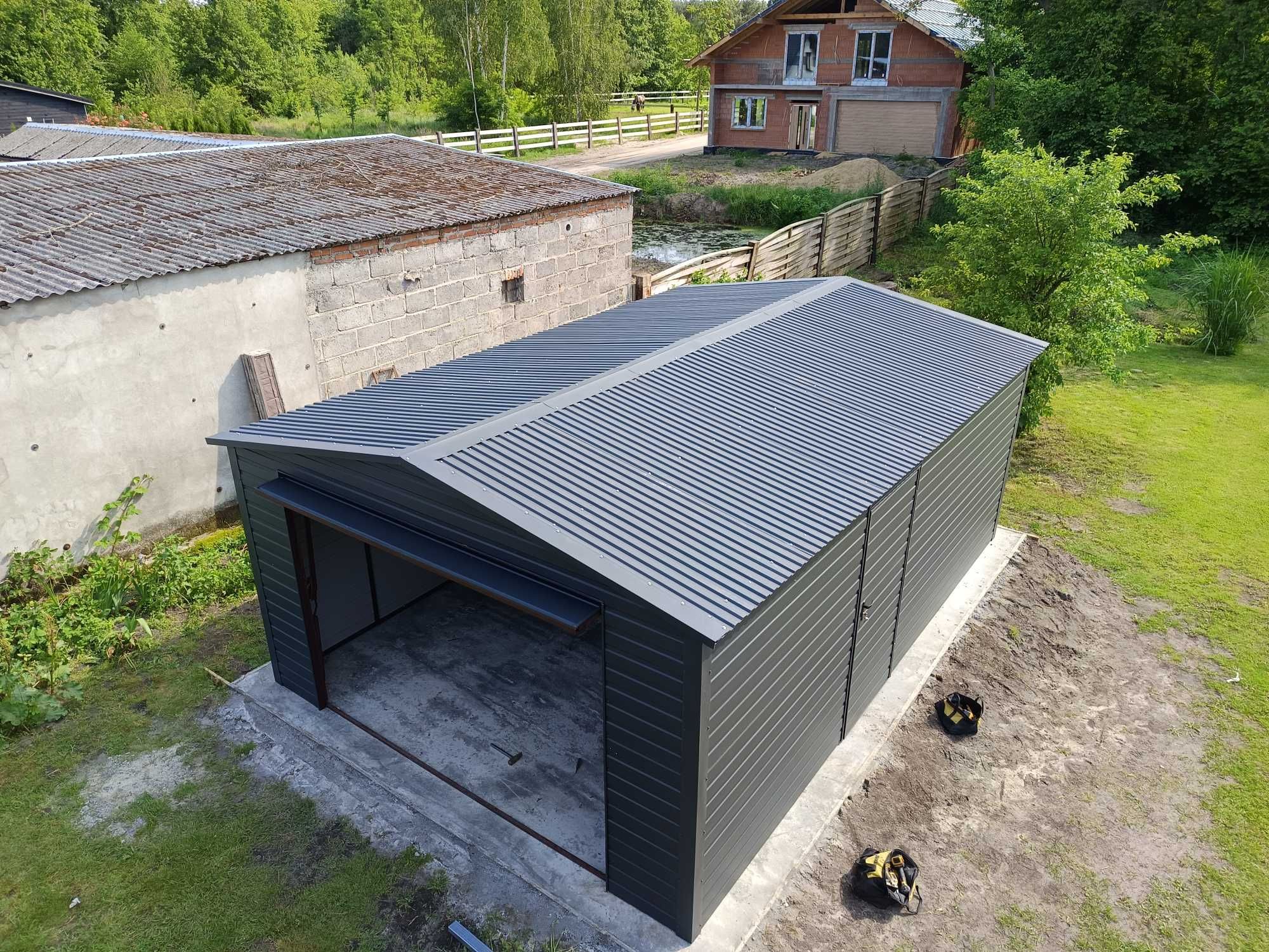 Garaż blaszany garaz blaszak 4*6 garaże 5*7 7*5 poziom profil solidny