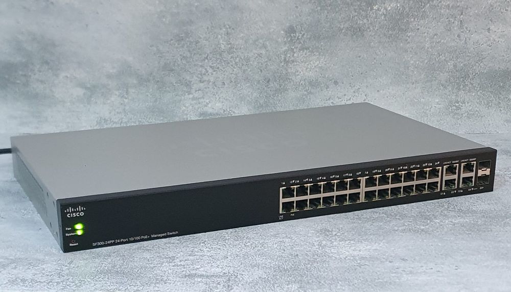 Cisco SF300-24PP-K9 - 24 x 10/100 PoE+ ports + 2 10/100/1000!