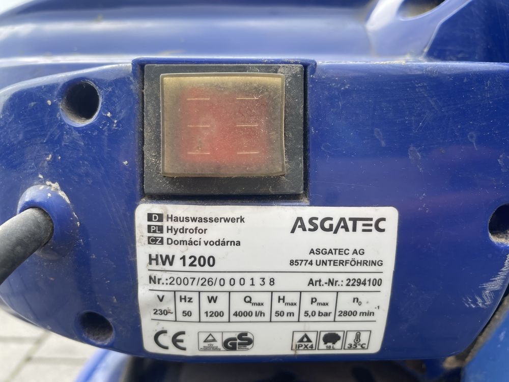 Hydrofor ASGATEC HW 1200