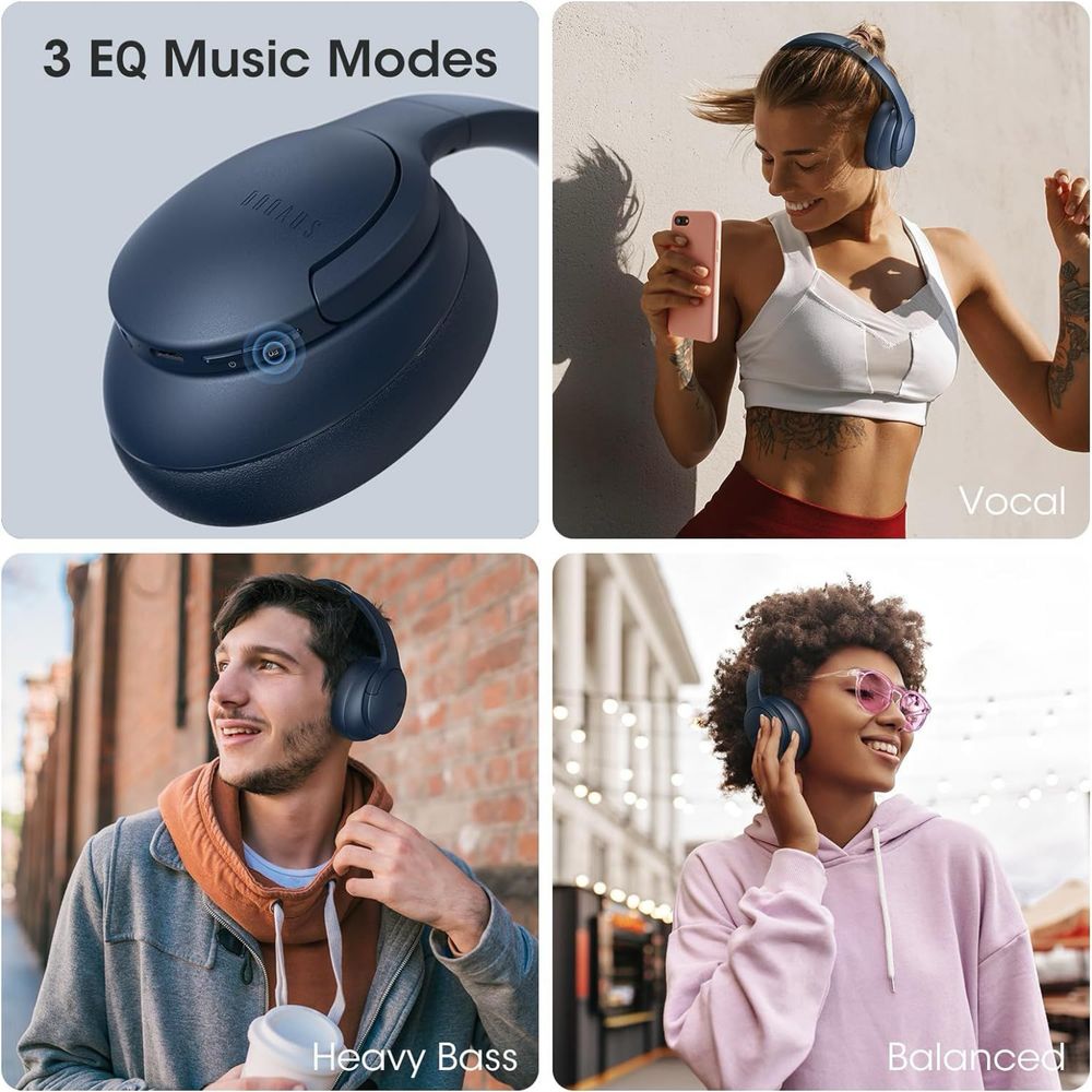 Бездротові Bluetooth-навушники DOQAUS Life4 – до 90 годин роботи!