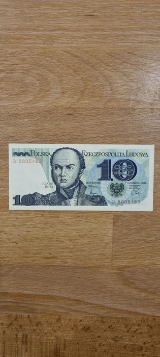 Banknoty PRL 10 , 20 złotych Seria D i M