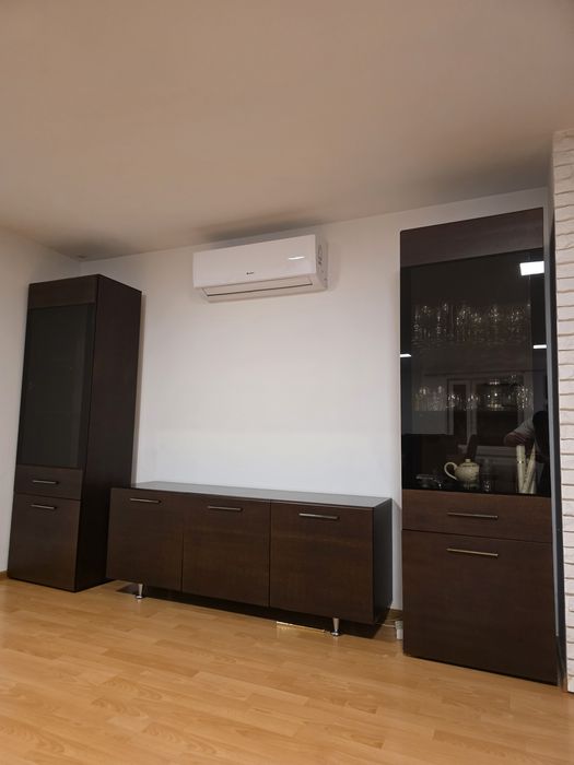 Meble do salonu ciemny brąz