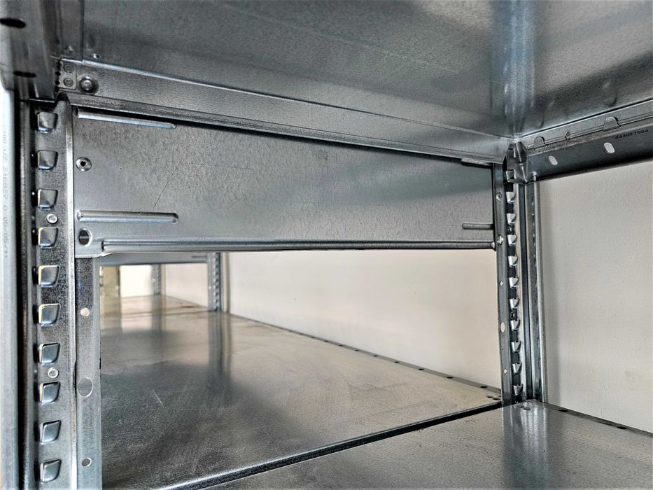 Regał Magazynowy 50x210x393/21p Metalowy Ocynk Garaż Warsztat Piwnica