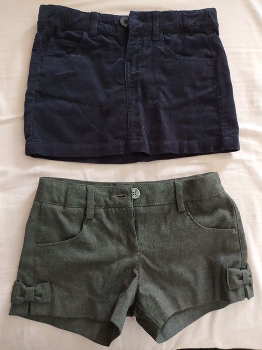 Saia e Calção Benetton - 6/7 anos - Tudo Original
