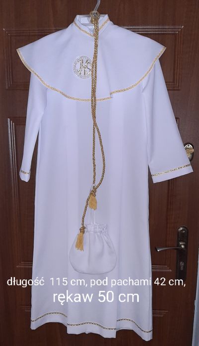 REZERWACJA DO 10.11 Alba szatka komunijna dla dziewczynki