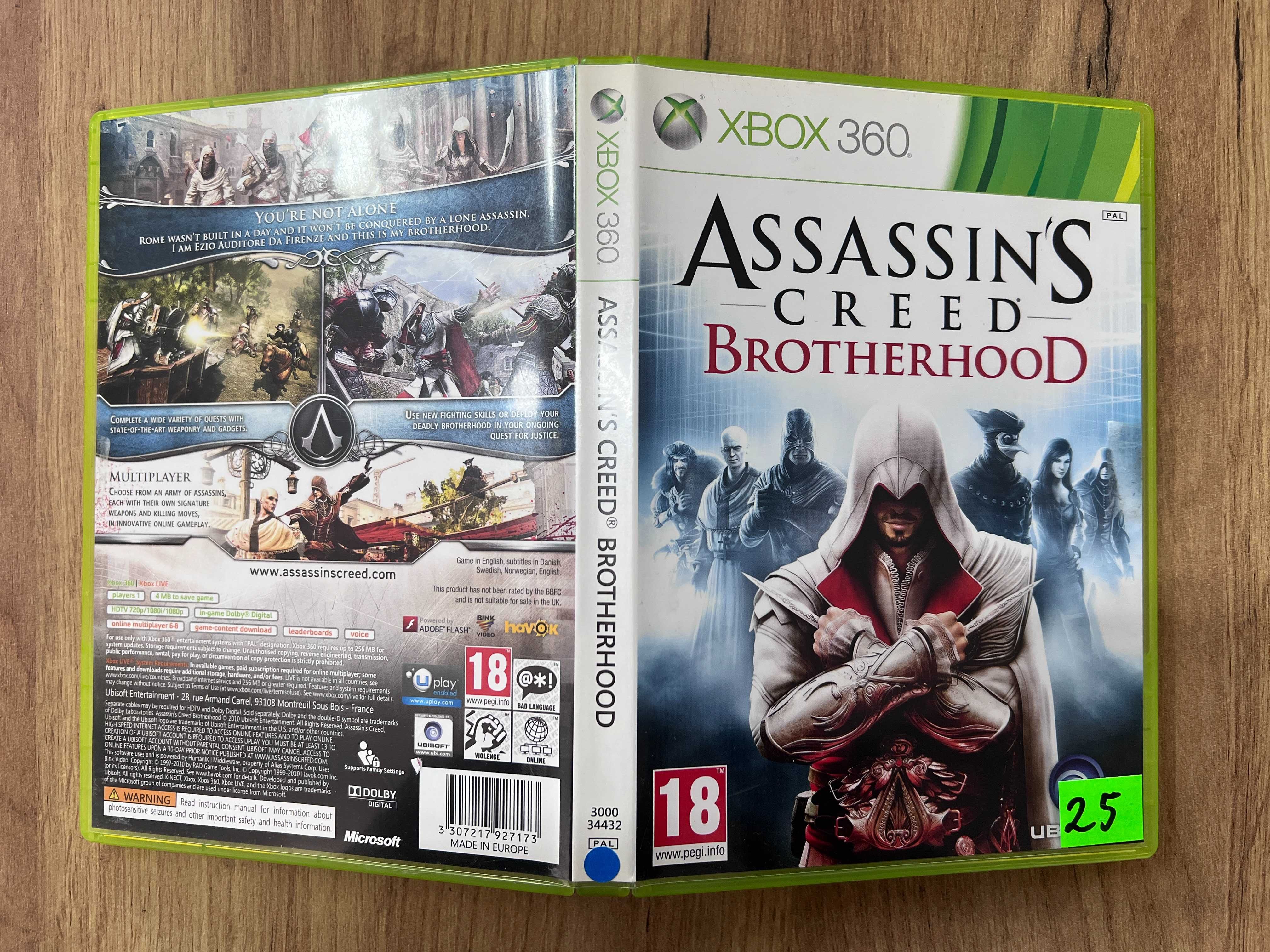 Assassin's Creed Brotherhood Xbox 360 Kompatybilne Xbox One/Series