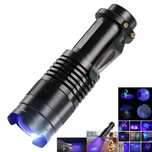 Latarka 395nm UV ultrafioletowa Zoom