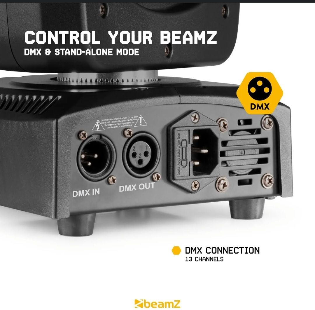 4 UNIDADES NOVOS BEAMZ Panther 85 LED Beam Moving Head