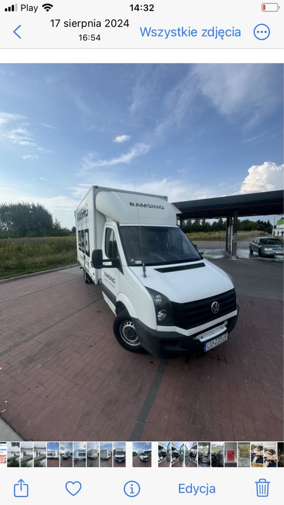 Vw Crafter 2.0 TDI kontener winda FV