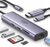Ugreen CM512 Adapert HUB USB-C 6W1 HDMI RJ45 SD/TF