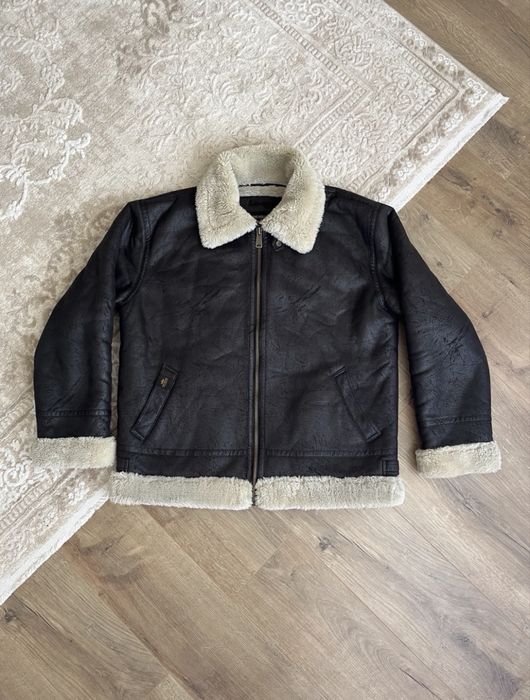 Куртка Alpha Industries дубльонка шкіряна
