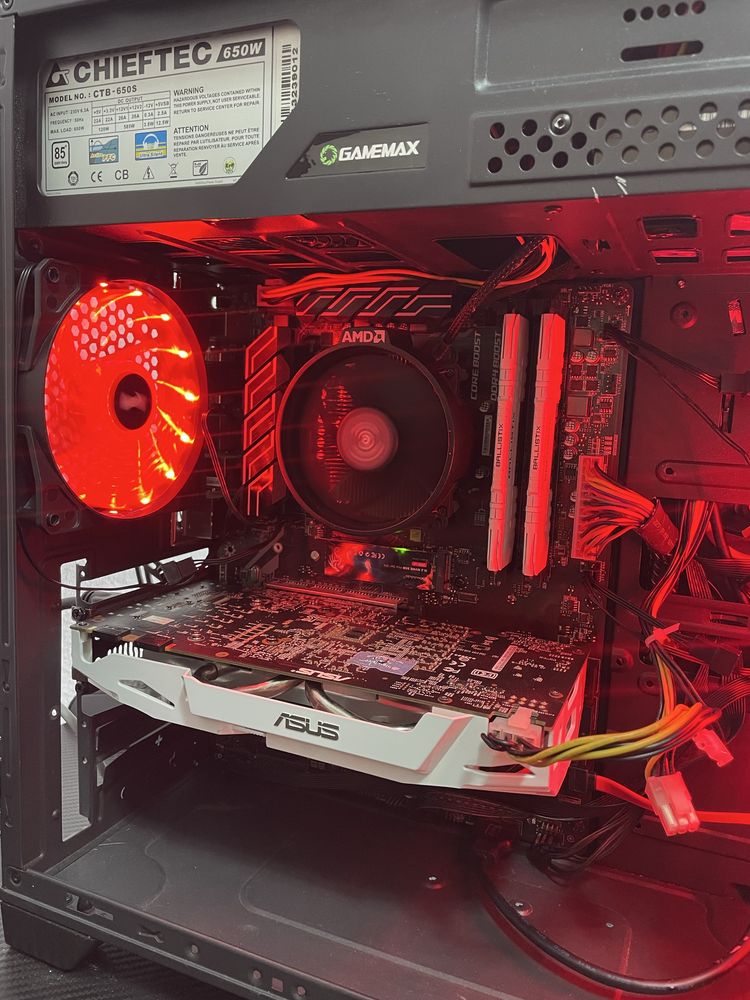 Игровой ПК R5-2400g GTX 1070 8gb / 16gb RAM SSD+HDD