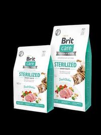 Корм для стерилиз Brit Care Cat GF Sterilized Urinary Health 2 и 7 кг