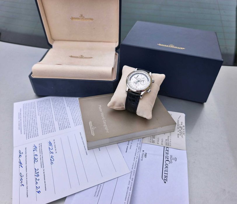 Jaeger LeCoultre Master Geographic World Automatic Swiss + Service GLC